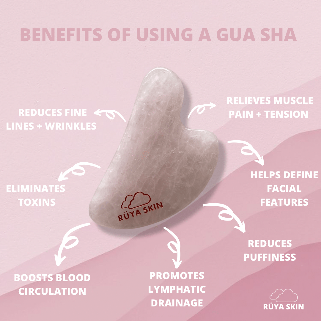 Rose Quartz Gua Sha + Facial Roller Duo Set